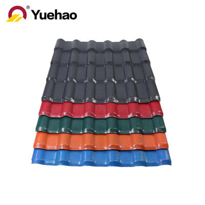 customized size pmma coated pvc roof tiles for luxury villa construction